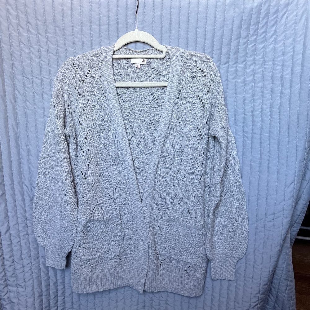 So sweater med gray cardigan